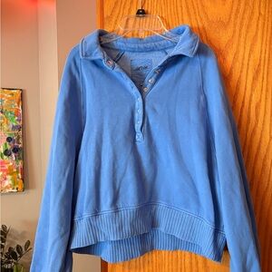 AERIE Blue Long-Sleeve Pullover